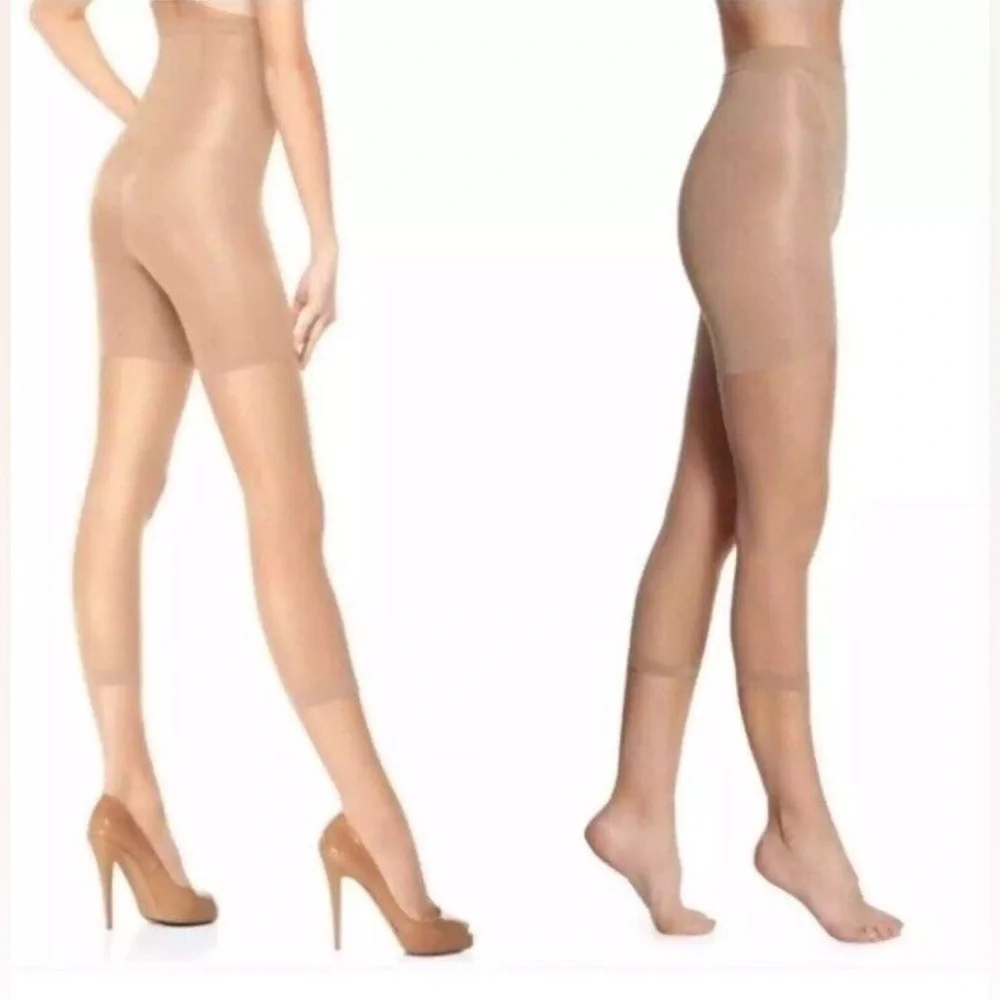 Spanx nude footless contouring tights NEW